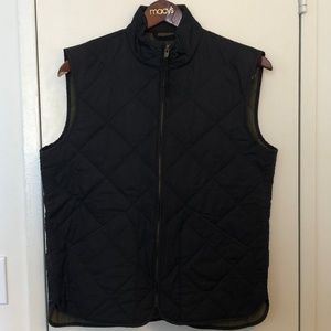 J Crew Factory Quilted Vest, Black